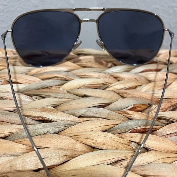Dior Homme Sunglasses Mirrored Lenses Silver Wire Frames Men's-Preowned - Picture 8 of 12